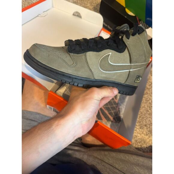 Nike Dunk High x SoulGoods Medium Olive/Black 2022 Brand New - Picture 1 of 3